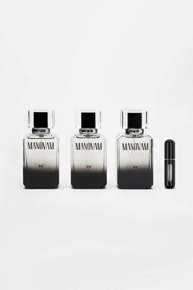 Sauvage, Eros, One Million 50 Ml Parfüm 3’lü Set + Doldurulabilir Mini Parfüm Şişesi