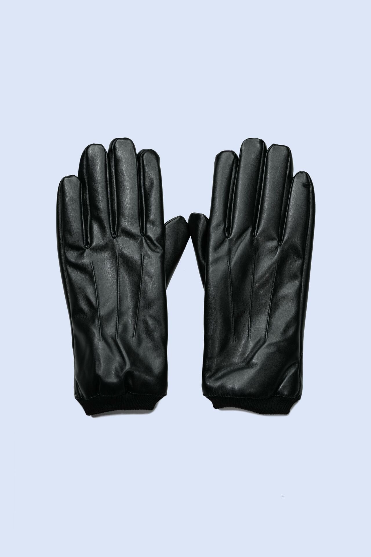 Siyah Suni Deri Eldiven