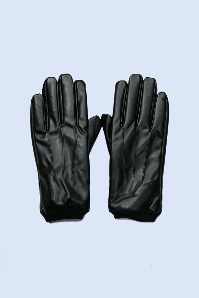 Siyah Suni Deri Eldiven