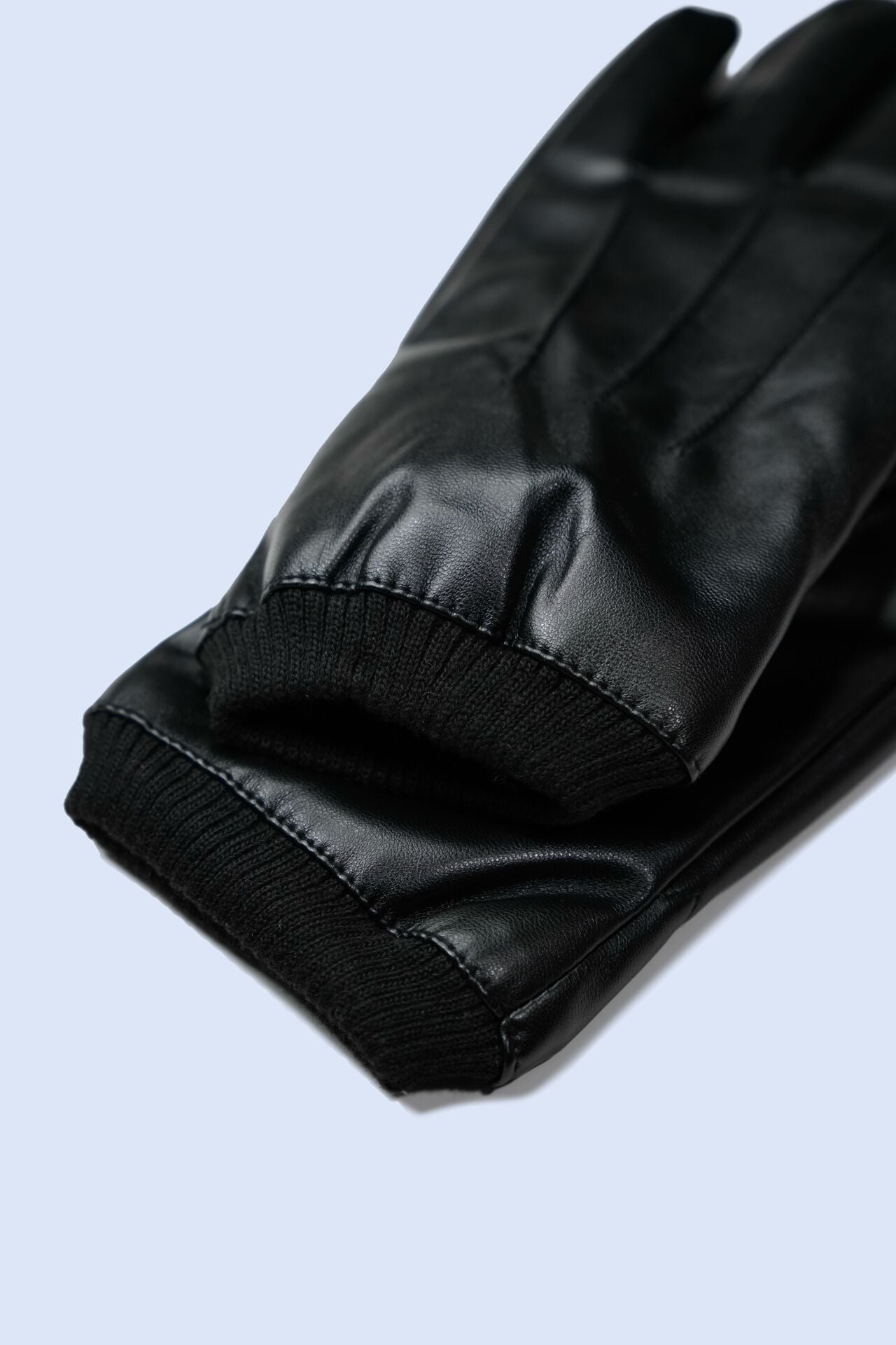 Siyah Suni Deri Eldiven