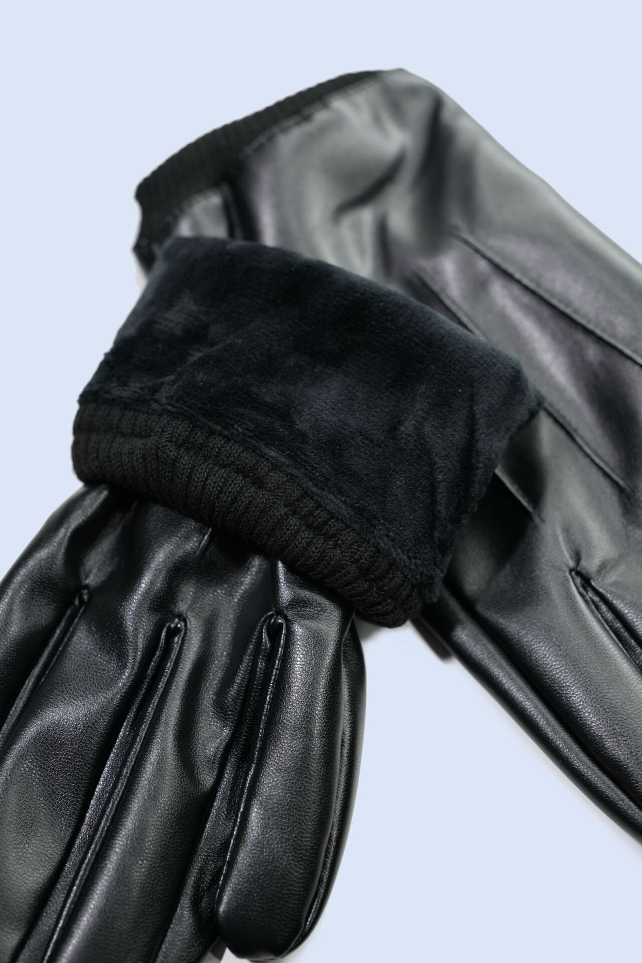 Siyah Suni Deri Eldiven