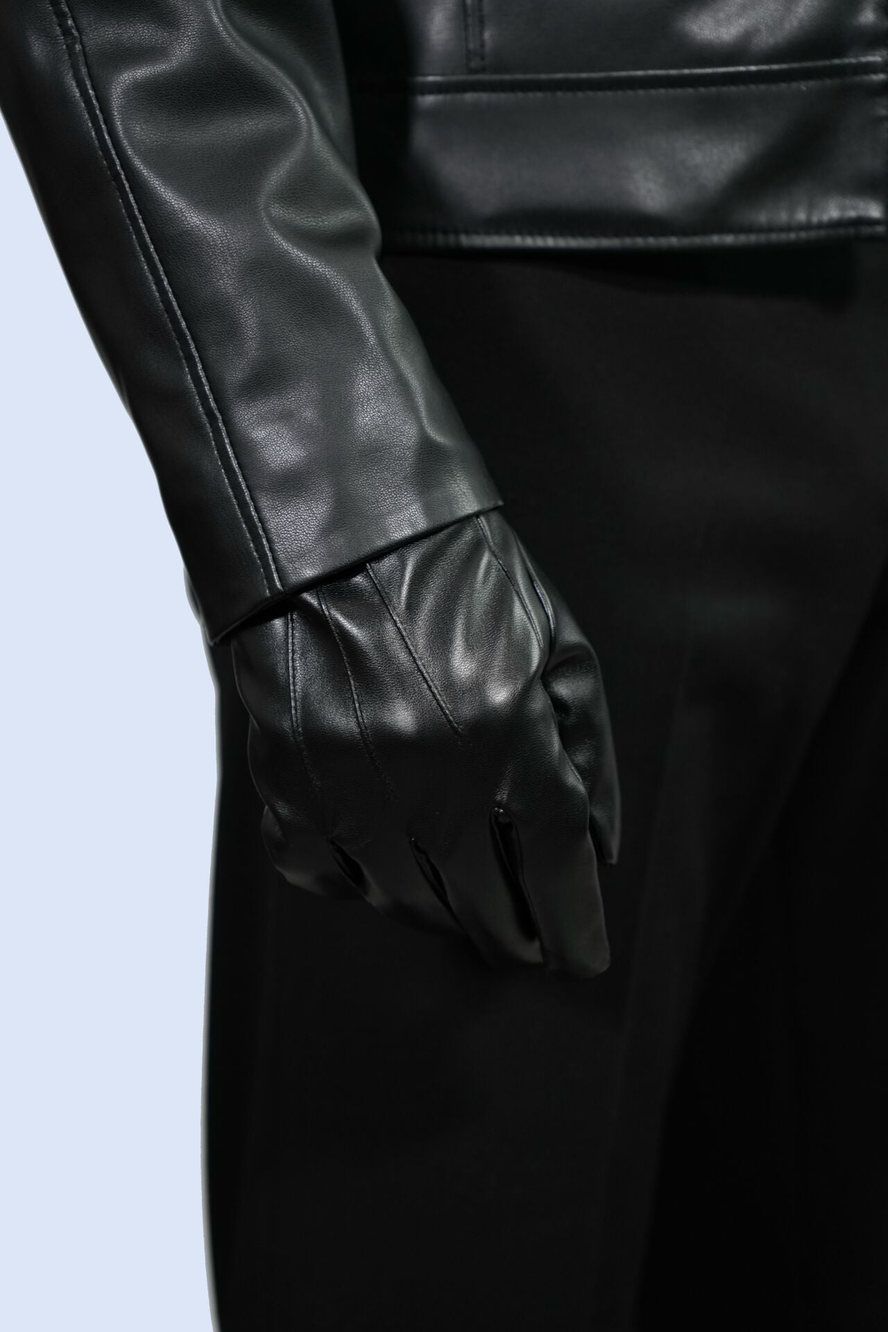 Siyah Suni Deri Eldiven